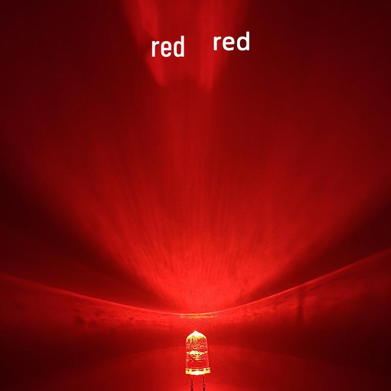 5mm High Brightness LED Lamp Beads, Transparent, Multi-color, Round Head, Long Leg, Direct Plug