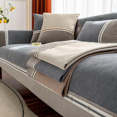 Modern Simple Non-Slip Cushion Four Seasons Universal Sofa Cover Cover Cloth Chenille Sofa Cushion