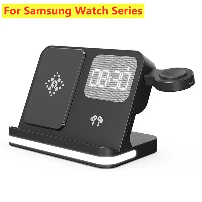 Soporte Cargador Inalámbrico Para iPhone 15 14 Samsung S23 S22 Ultra Fold Z Flip Galaxy Watch iWatch Active Buds Estación de Carga Rápida