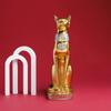 Vintage Sculpture Egyptian Cat Statue Goddess Bastet Statuette Cat God Figurine Living Room Office Desk Decoration Home Decor