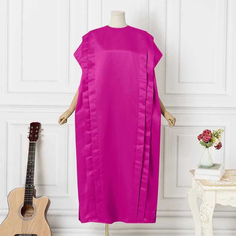 

VONDA летнее женское длинное платье с короткими рукавами и круглым вырезом 5XL ярко-розовый