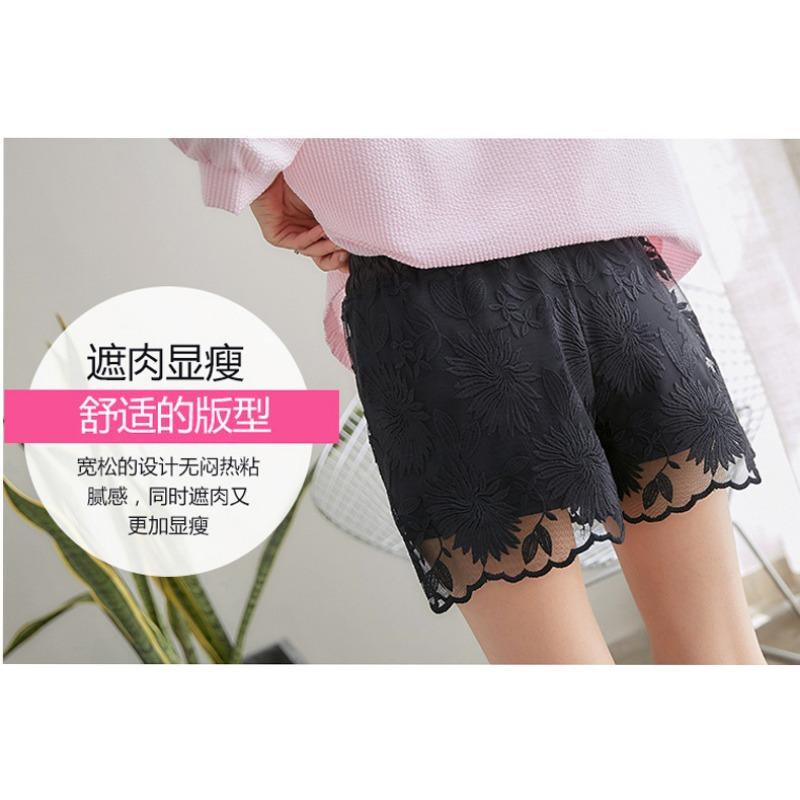 Can Wear Anti-slip Safety Pants Women's New Lace Large Size Leggings Loose Shorts Summer