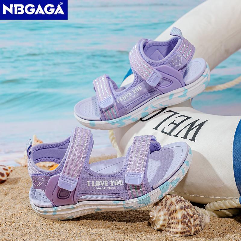 2025 Spring Summer New Sandals Breathable Children's Girls Anti Slip Open Toe Sandals Outdoor Beach Shoes