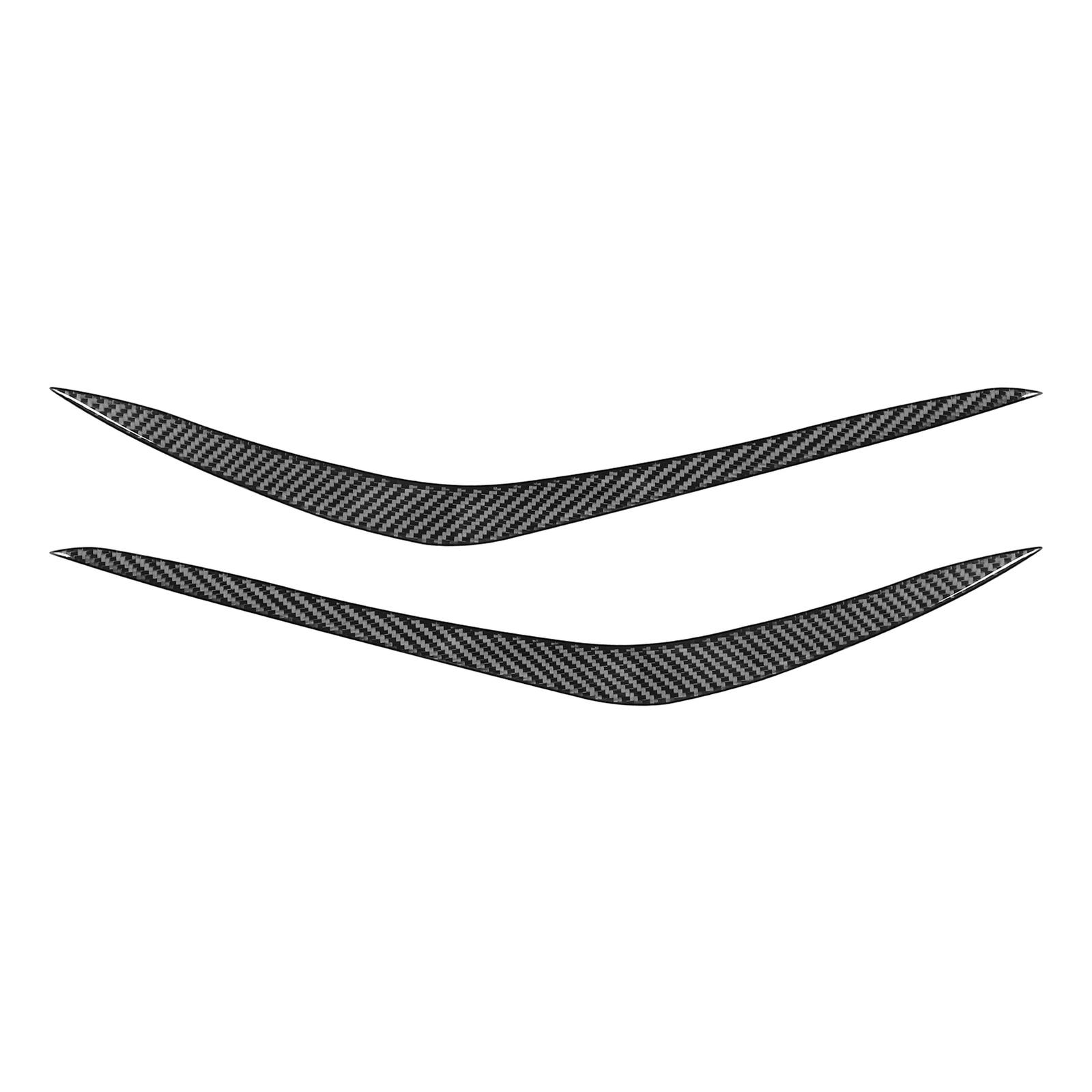 Carbon Fiber Front Bumper Corner Trim for Chevrolet Corvette C8 -24 чёрный