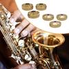3 Pieces Tuba Valve Brass Instrument Piston Button Cap Covers Trombone Metal Parts Replacement