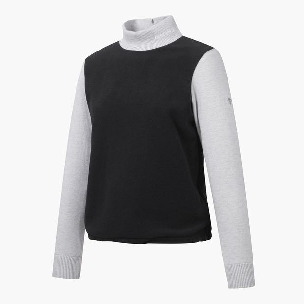 DESCENTE GOLF Women'S Fur Hybrid High-Neck Knit