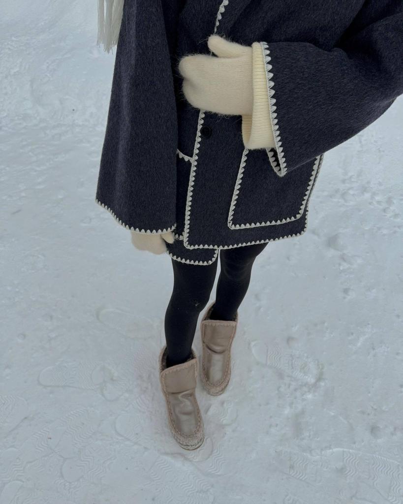 Women's European & American Style Scarf Spliced Casual Woolen Coat - Fashionable, Versatile, and Loose Fit