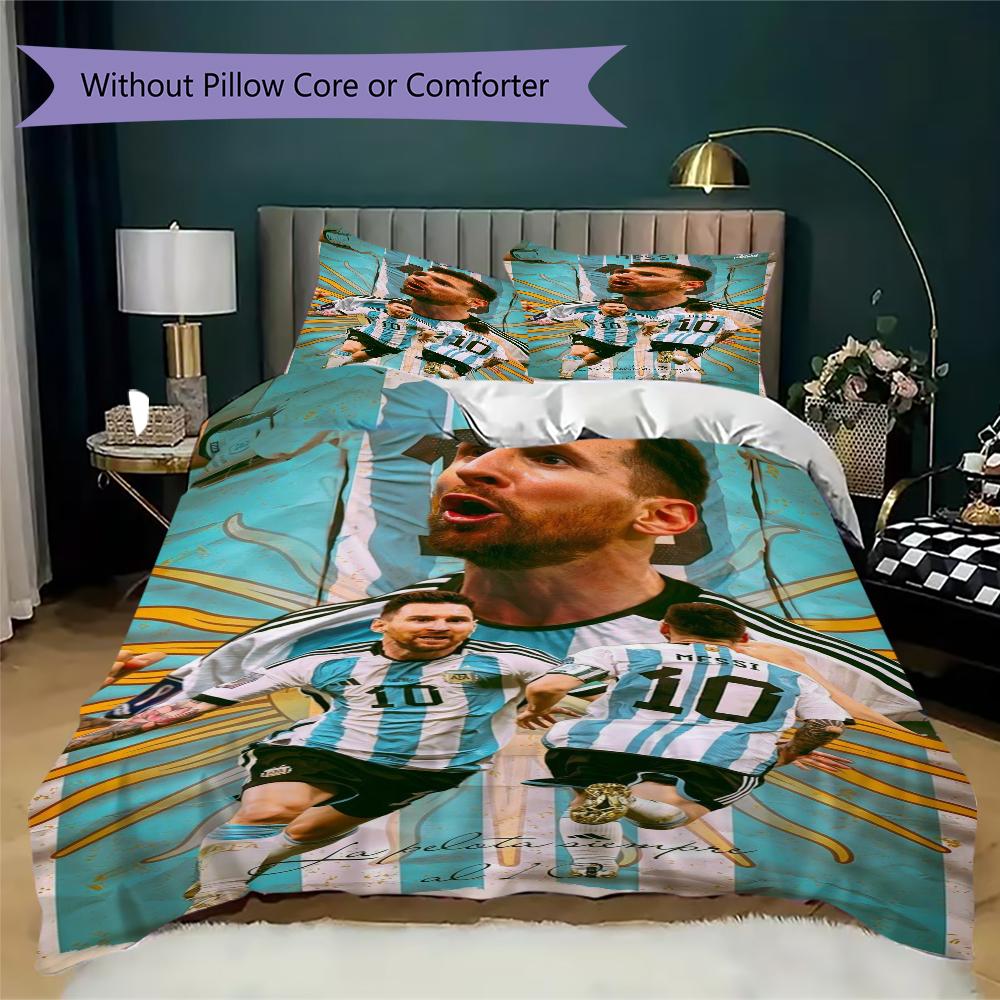 Soccer Player Action Bedding Without Core 1 Duvet Cover 2 Pillowcase Without Core Bedding Set Duvet Cover And Pillowcase