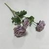 High Quality Artificial Peony Flower with Flocked Stem 51cm Tall Silk Fake Flower for Home Table Decoration