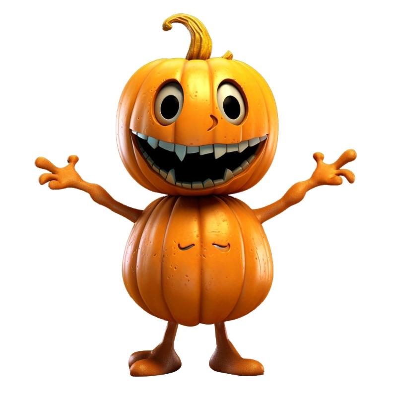 2024 New Halloween Pumpkin Figurines Decorations Ornaments Resin Pumpkin Figurine Home Table Decor Halloween Thanksgiving Party