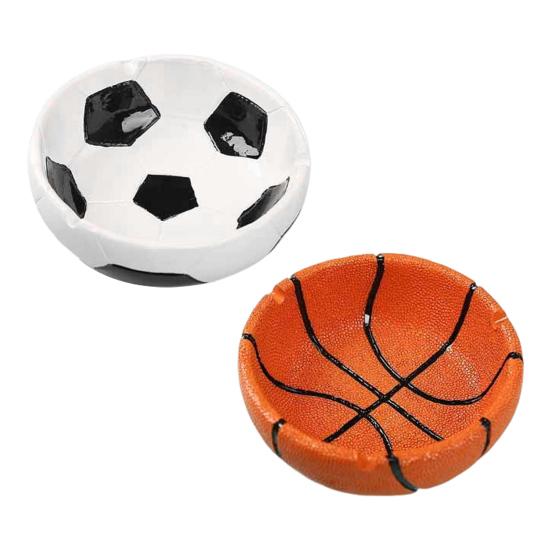 Basketball Ashtray Heat-resistant Heavy Duty Resin Football Ash Holder Portable Travel Home Office Outdoor Ash Storage Tray