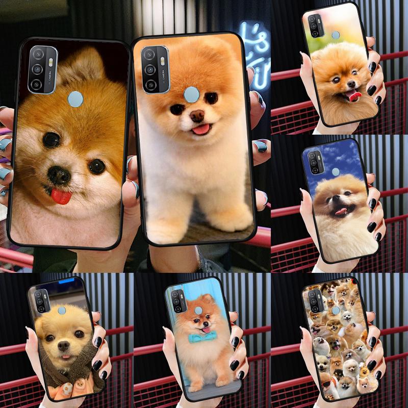 Pomeranian Dogs Dog Colorful Case For Oppo A58 A78 A98 A15 A16 A17 A52 A72 A76 A96 A54 A74 A94 A57 A77 A54S A57S Cover