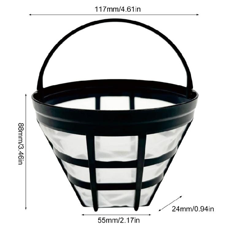 Nylon Coffee Filter Cup Espresso Powder Bowl Coffee Grinding Accessory Coffee Strainer Nylon Texture for Coffee Brewing