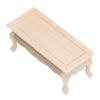 1:12 Dollhouse Tea Table Plain Wooden Miniature Coffee Table Furniture Accessories DIY Pretend Play