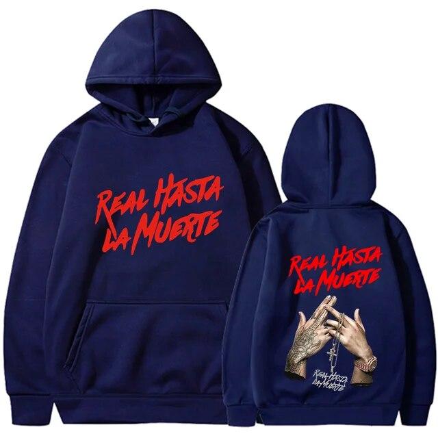 2022 NEW Printed Hoodies Sweatshirt Coat Real Hasta La Muerte casual Tracksuit Costume Unisex Women Clothing Anime Pullover Hoodie Unisex