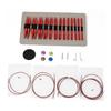 13Pairs of Aluminum Circular Knitting Needle Interchangeable Circular Knitting Needle Set for Knitting Sweater Sock