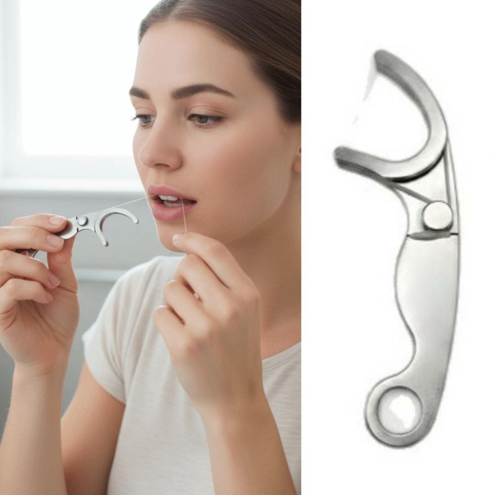 With 50m Dental Floss Fresh Breath Dental Flosser Portable Teeth Cleaner Oral Care