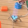 Windproof Portable Camping Stove: Three-Burner High-Power Foldable Gas Stove for Camping and Boiling Water