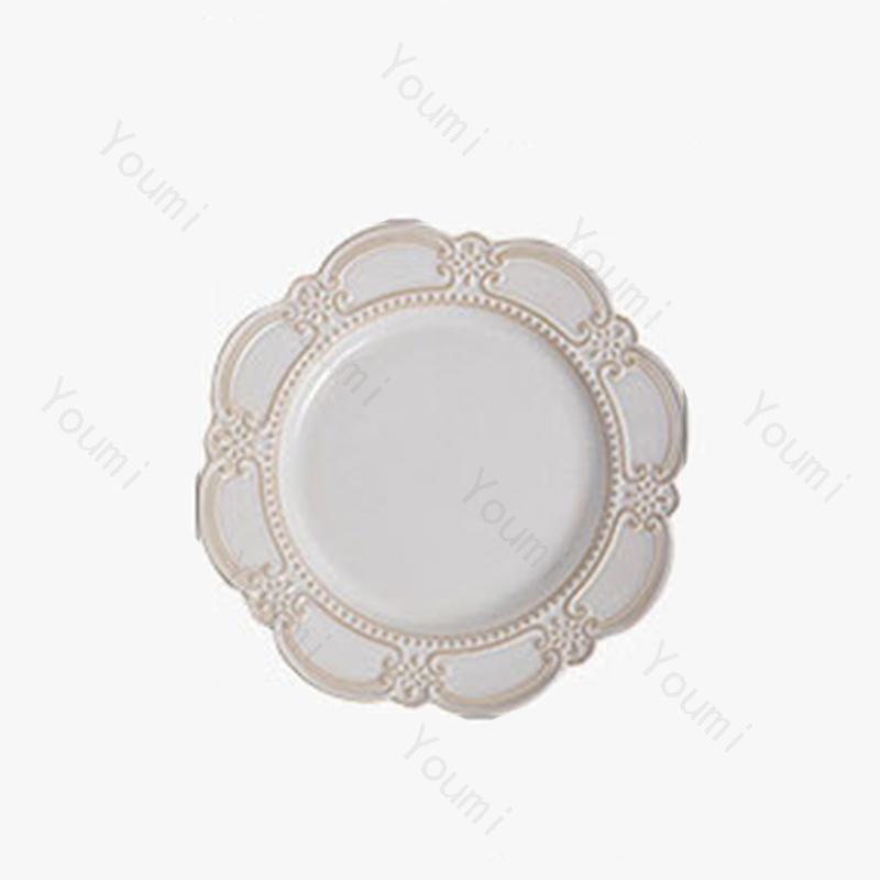 Creative Relief Ceramic Plates Vintage Restaurants Desserts Salad Plate Delicious Dishes Soup Bowl Exquisite Household Tableware