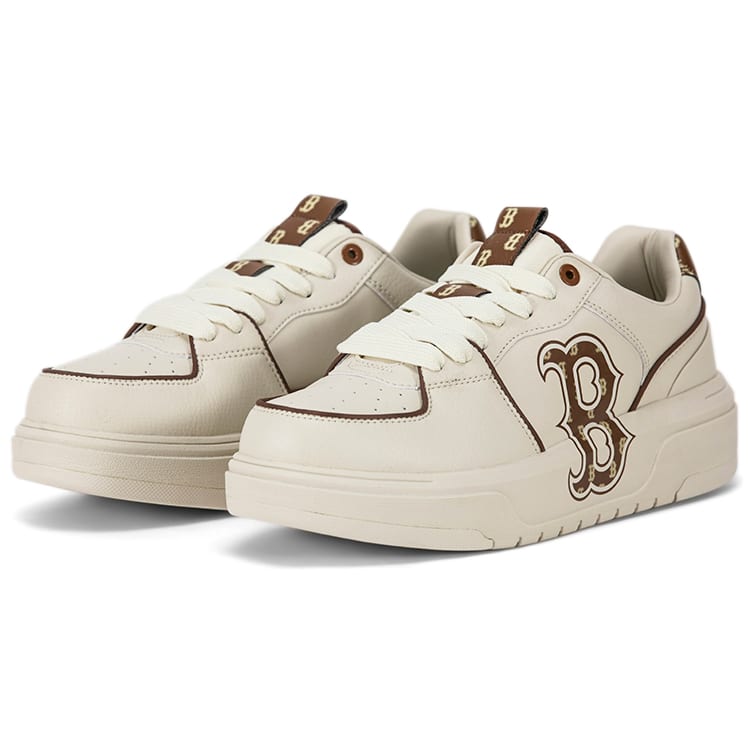 MLB Chunky Liner Boston Low top Skateboard Shoes Unisex Brown 3ASXCLR3N-43BRS