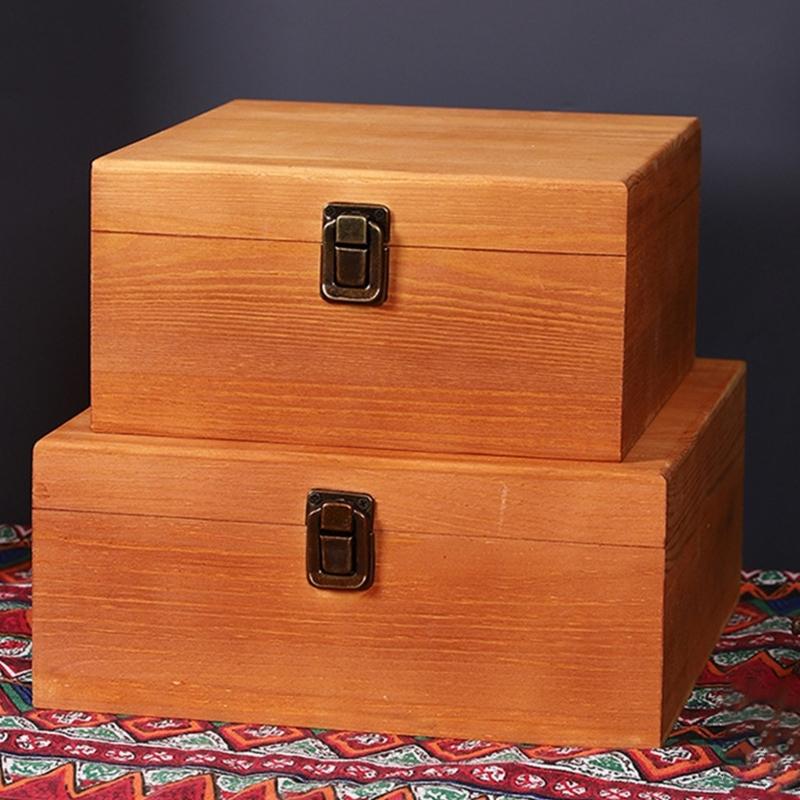 Reusable Pine Storage Box For Wedding Celebration Bridesmaid Gifts And Small Item Organization Jewelry Organiser