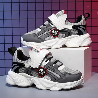 Children's Sports Shoes Comfortable Lightweight Student Shoes Boys Spring and Fall Mesh Breathable Middle and Large Children Teenage Running Shoes