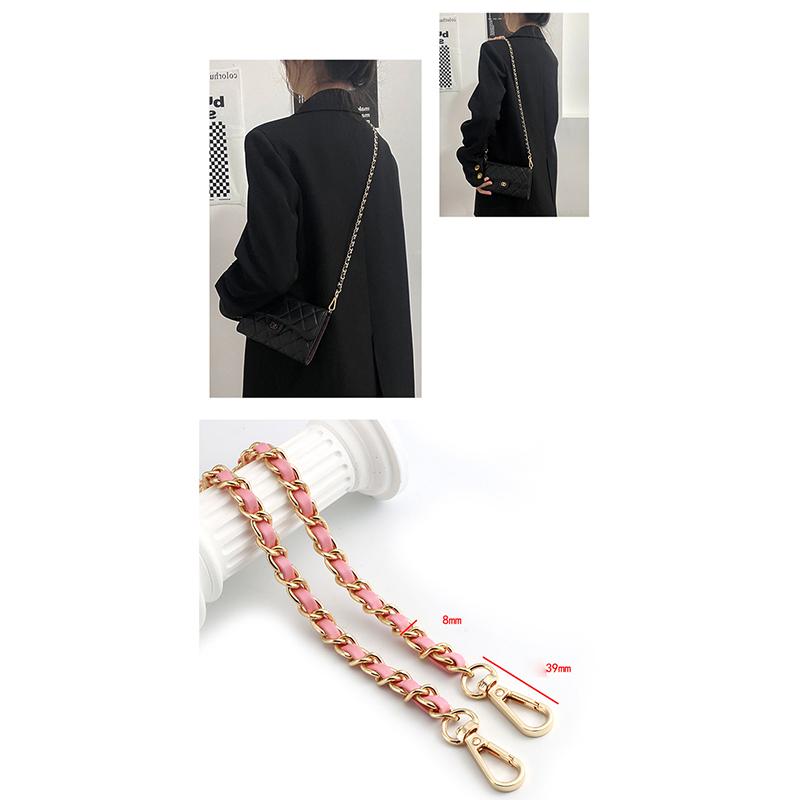120Cm Long Pu Leather Bag Strap For Crossbody Handbags Shoulder Bag Strap Replacement Accessories 0.8Cm Wide Bag Chain