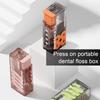 Floss Pick Dispenser Floss Stick Floss Pick Holders with 10Pcs Dentals Flossers