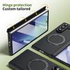 Full Back PC Cover Magnetic Phone Case with 360° Alloy Kickstand Holder Compatible with Galaxy Z Fold 7/6/5/4 with Glass Film