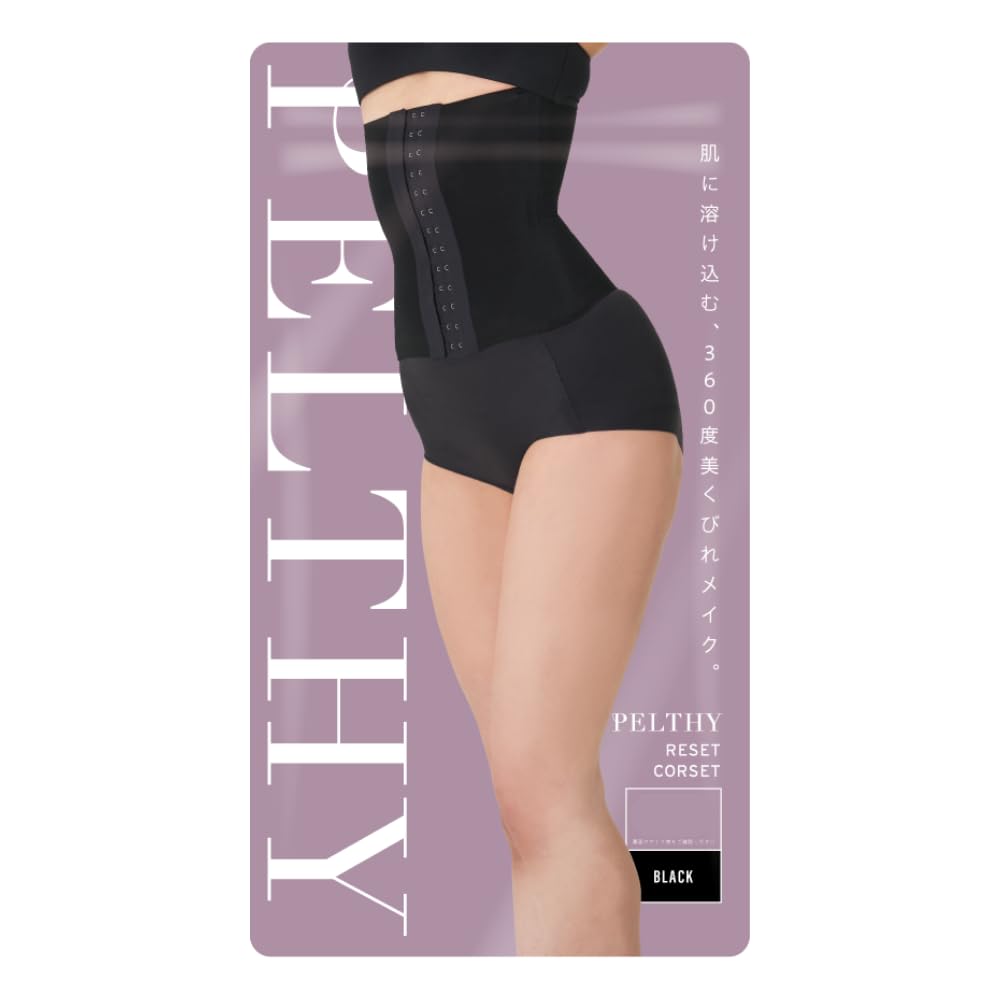 

PELTHY Official Reset Corset Waist Tummy Waist Flex Cincher, Corset, Tightening, Shapewear, (Size 3, Black, M) чёрный