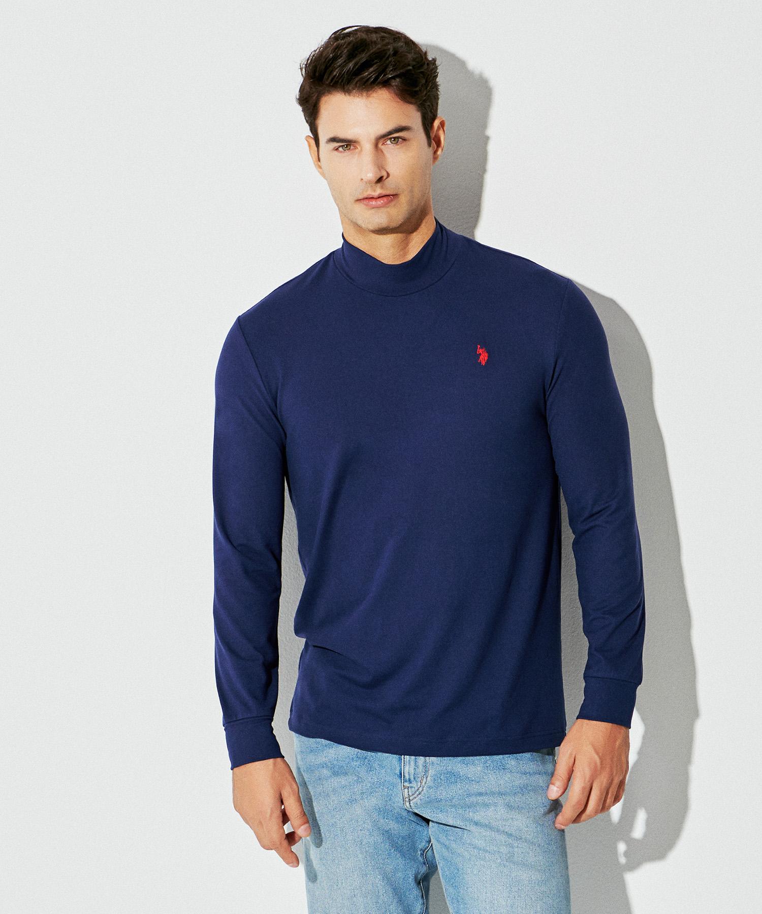 Us Polo Assn Long Sleeve Double Fleece-Lined Navy Navy/100