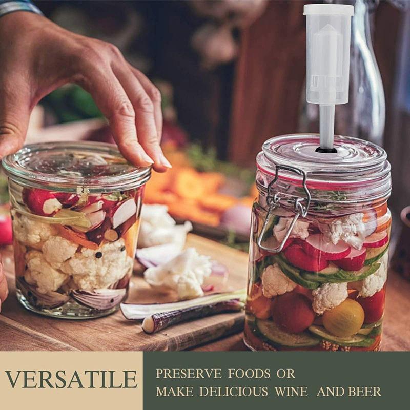 

Набор для брожения: гидрозатвор, втулка, наклейки-термометры. Для приготовления пива, вина, квашеной капусты, кимчи, комбучи, солений. Onesize