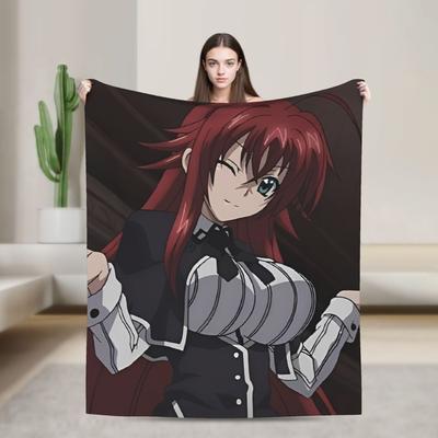 Riasův grimoár High School DxD Anime Flanelová deka Měkká přehozová deka do obývacího pokoje Cestování Kancelář Přehoz na postel Potah na rozkládací pohovku