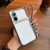 Luxury Big Window Phone Case with Lanyard for Realme C67 Premium Textured Casing