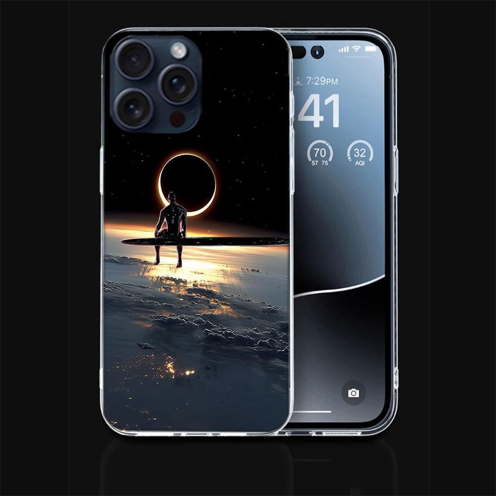 Silver Surfer Clear Phone Case For Iphone 17 Air 16 Pro Max 15 Pro 14 Plus 17E 16E 11 13 12 Mini Cover Cases Fundas Cell TPU Cap