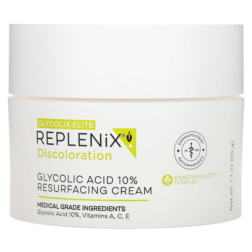 Tinted, Glycolic Acid 10% Resurfacing Cream, Fragrance Free, 50G(1.7Oz)