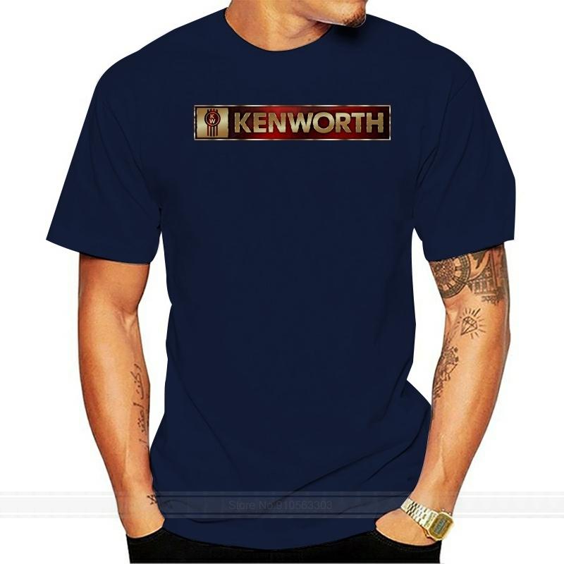 Men T shirt Fashion Kenworth Trucks Logo Black funny tshirt novelty tshirt women fashion tshirt men cotton brand teeshirt S