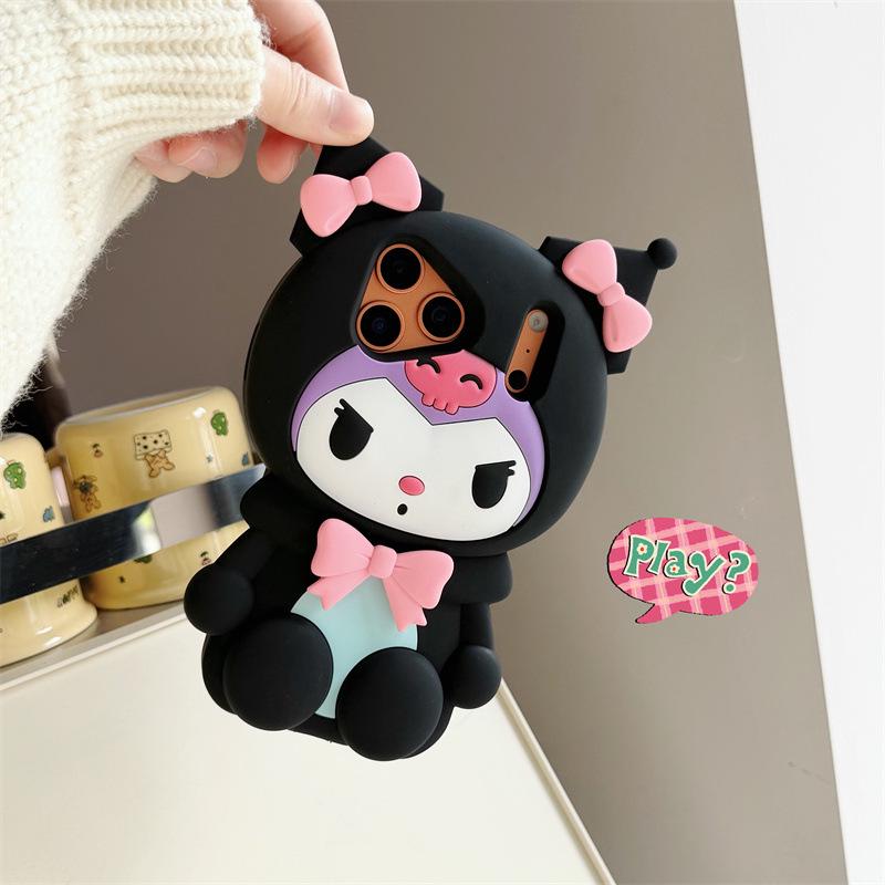 Kuromi Cartoon iPhone 14/13/12/11/Pro Max Anti-Fall Case