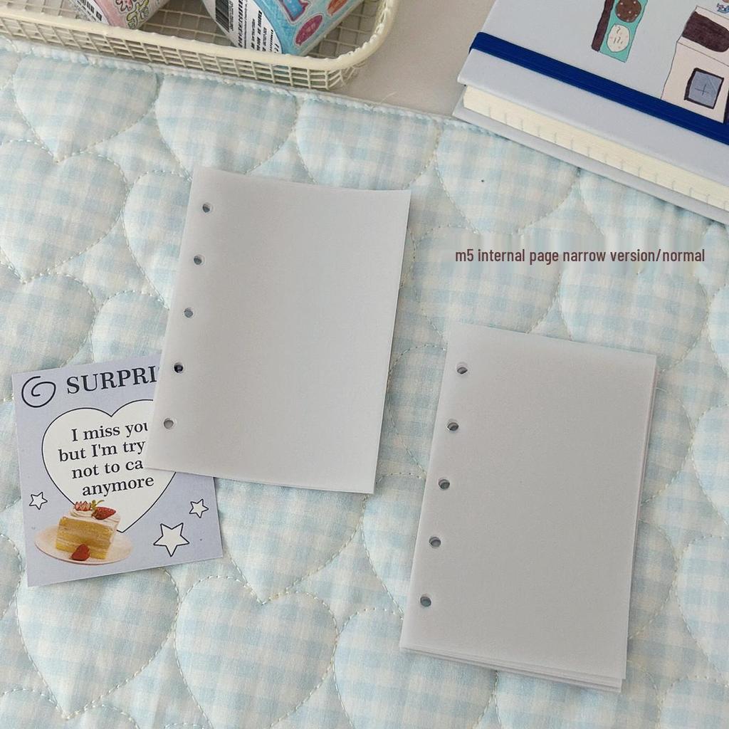 Sulfuric Acid Paper M5/A7 Loose-Leaf Planner Pages - DIY Creative Decoration Pages