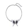 Tide Spice Girl Warning Sweet Cool Crystal Butterfly Necklace Niche Light Luxury Design Choker Neck Chain Collarbone Chain Female