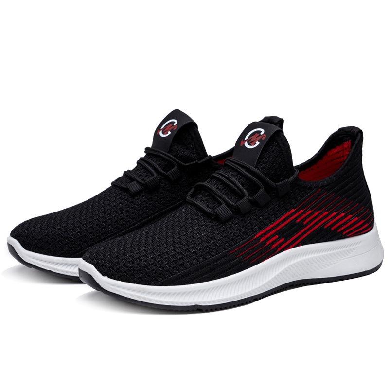 Spring sports and leisure versatile running mesh trendy shoes, a pair of men's shoes, breathable and comfortable