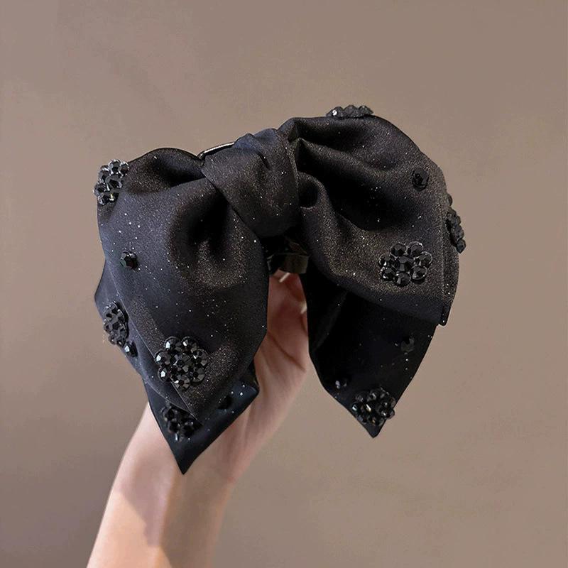 Satin Pearl River Delta Grab Clip Women's Back of Head Hair Shark Clip Fashion Temperament Light Luxury Hairpin Headgear