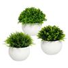 Artificial Potted Plant Realistic Faux Greenery Decorative Indoor Outdoor Faux Plant with Plastic Pot for Home Office Desk Shelf Decoration