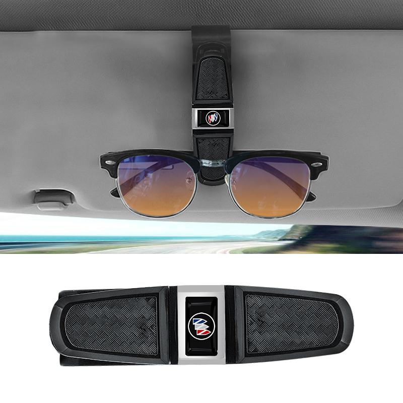 1pcs Car Sun Visor Glasses Box Universal Sunglasses Clip Card For Buick Verano Velite Lesabre Riviera Avenir GL6 GL8 Envision Excelle