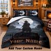 Jeepers Creepers The Creeper Custom Name 3Pcs Bedding Set 1 Bed Sheet 2 Pillowcases Bedroom Home Decor