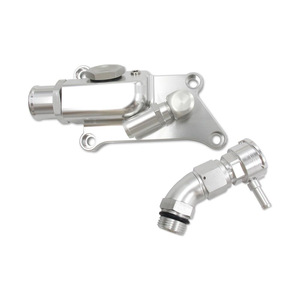 Fit For K20Z3 & K24 Head Upper Coolant Housing W Straight Elbow Filler Neck Hose