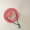 Quick-dry Summer Kid Sunhat Bow Embroidery Children's Fisherman Hat Candy Color Bucket Hat  Kid