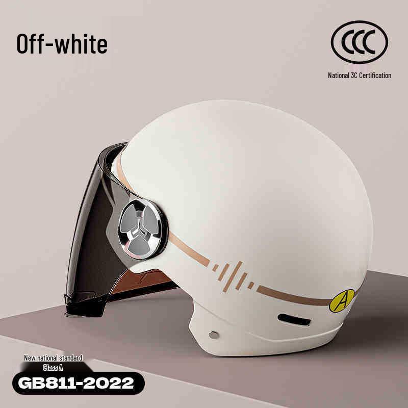 3C Universal Safety Helmet for Electric Scooters & Motorcycles - Summer Half Helmet for Men & Women
