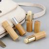 5gBamboo Lipstick Tube Lip Gross Containe DIY Refillable Bottle Eco-friendly Biodegradable Lipstick Bottler Empty Tube Container