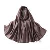 Solid Color Modal Cotton Rayon Hijab Scarf Women Muslim Headscarf Wraps Shawls Femme Musulman Headband Islamic Turban